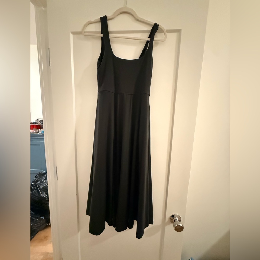 Quince Charcoal Sleeveless Dress with pockets